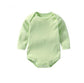 100% cotton Baby Bodysuit With long Sleevs And Turtle Neck - Indigo-Temple