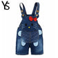 Baby Jeans Overall With Cute Animal Face - Indigo-Temple