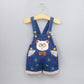 Baby Jeans Overall With Cute Animal Face - Indigo-Temple
