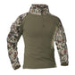 US Army Style Combat Cargo Shirt - Indigo-Temple