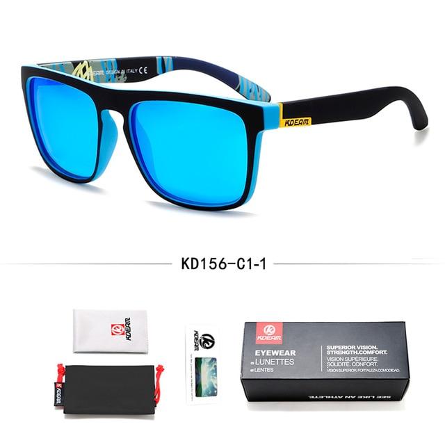 KDEAM™ Rainbow Collection Unisex Polarized  Sunglasses - Indigo-Temple