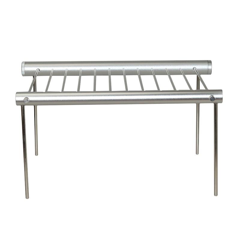 Stainless-Steel Portable Folding BBQ Grill - Indigo-Temple