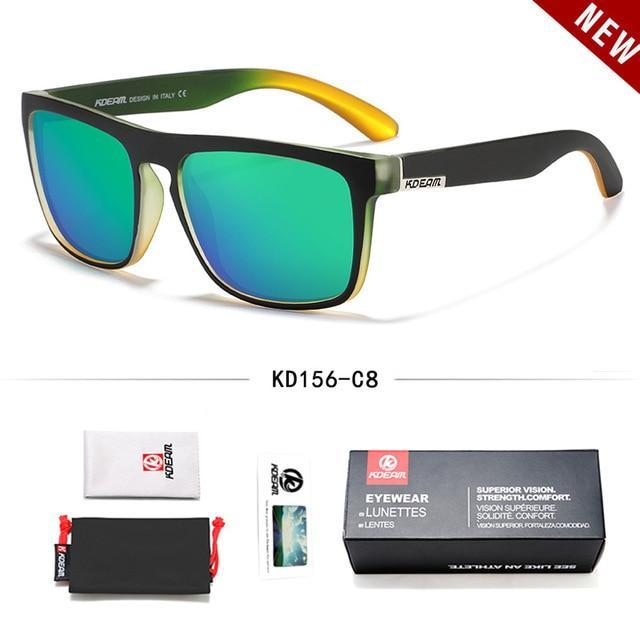 KDEAM™ Rainbow Collection Unisex Polarized  Sunglasses - Indigo-Temple