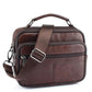 ZZNICK™ Genuine Leather Messenger Bag - Indigo-Temple