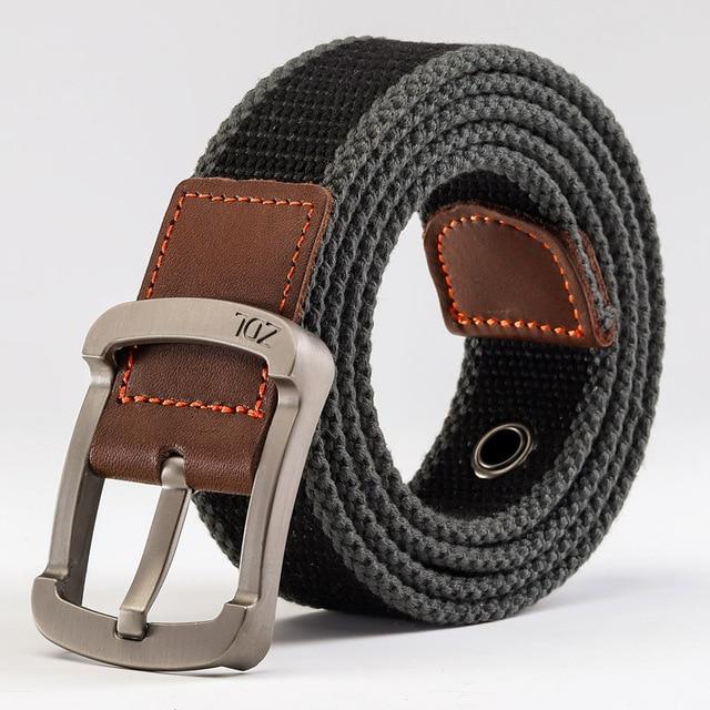 MEDYLA™ Casual Military-Style Unisex Canvas Belt - Indigo-Temple