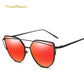 Retro Cat-Eye Women's Sunglasses - Indigo-Temple