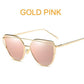 Retro Cat-Eye Women's Sunglasses - Indigo-Temple
