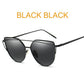 Retro Cat-Eye Women's Sunglasses - Indigo-Temple