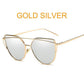 Retro Cat-Eye Women's Sunglasses - Indigo-Temple