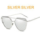 Retro Cat-Eye Women's Sunglasses - Indigo-Temple