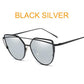 Retro Cat-Eye Women's Sunglasses - Indigo-Temple