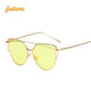Retro Cat-Eye Women's Sunglasses - Indigo-Temple