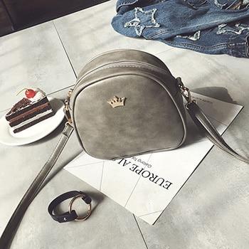 GoldCrown™ Zip-Up Compact Leather Purse - Indigo-Temple