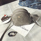 GoldCrown™ Zip-Up Compact Leather Purse - Indigo-Temple
