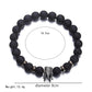 Classic Lava Stone Handmade Unisex  Beaded Bracelets - Indigo-Temple