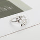 Olive Tree Branch Women's Open Ring - Indigo-Temple