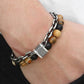 TrendsMax™ Stone Beaded Men's Chain Bracelet - Indigo-Temple