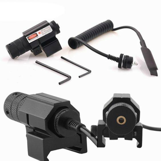 Tactical Mini Red Laser Dot With Tail Switch - Indigo-Temple