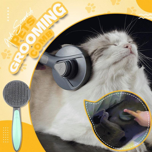 Self-Cleaning Universal Pets Grooming Comb