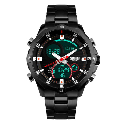 Full Steel Military  Quartz Watch - Indigo-Temple