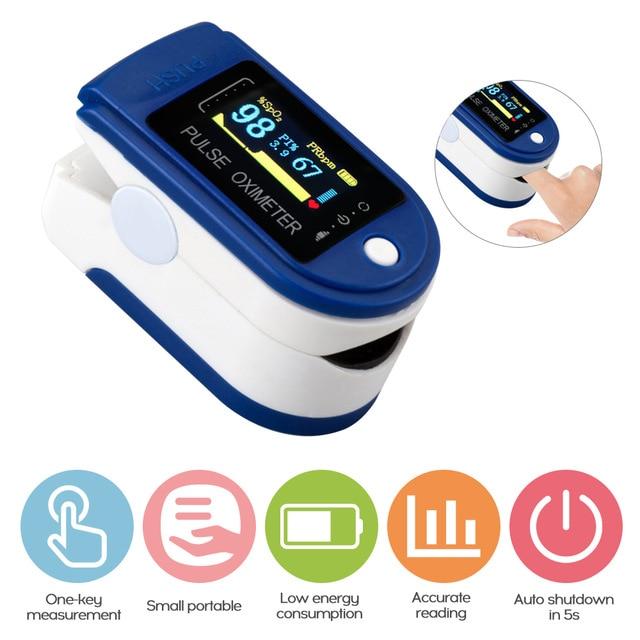 Oximeter Finger Clip For Pulse Monitoring & Oxygen Saturation Readings