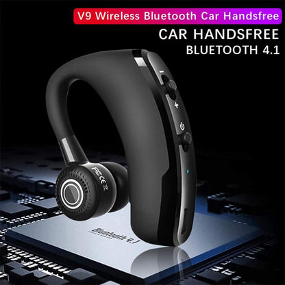 V9 Legend Mini Wireless Bluetooth Voice-Activated Headset - Indigo-Temple
