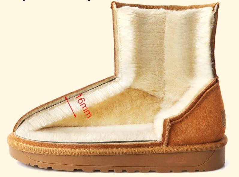 MBR™ Genuine Leather Snow Boots For Women
